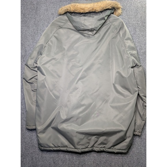Vtg Montgomery Ward Quality Outerwear Snorkel Parka Jacket Green Size Large - Picture 8 of 8